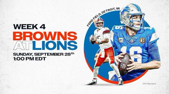 Browns at Lions Betting&nbsp;Sheet